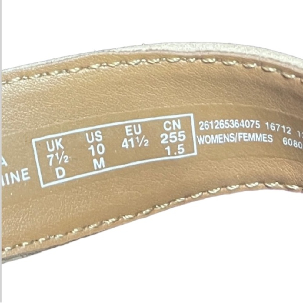 Clarks Nude Pink Wedge Sandals - Picture 7 of 7